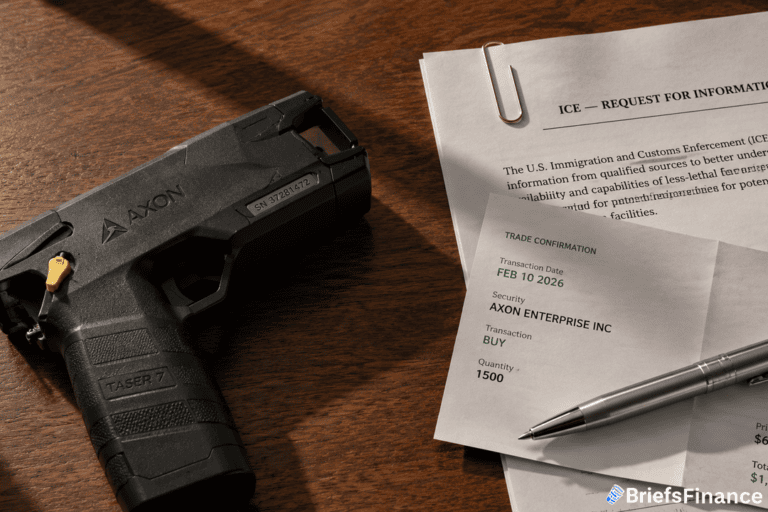 Trump Bought $1-5M in Axon Before ICE Sought $220M Taser