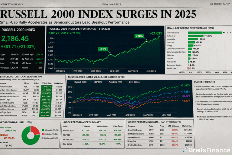 Small-Cap Index Rallies 22% in First Half, Strongest Since 1991