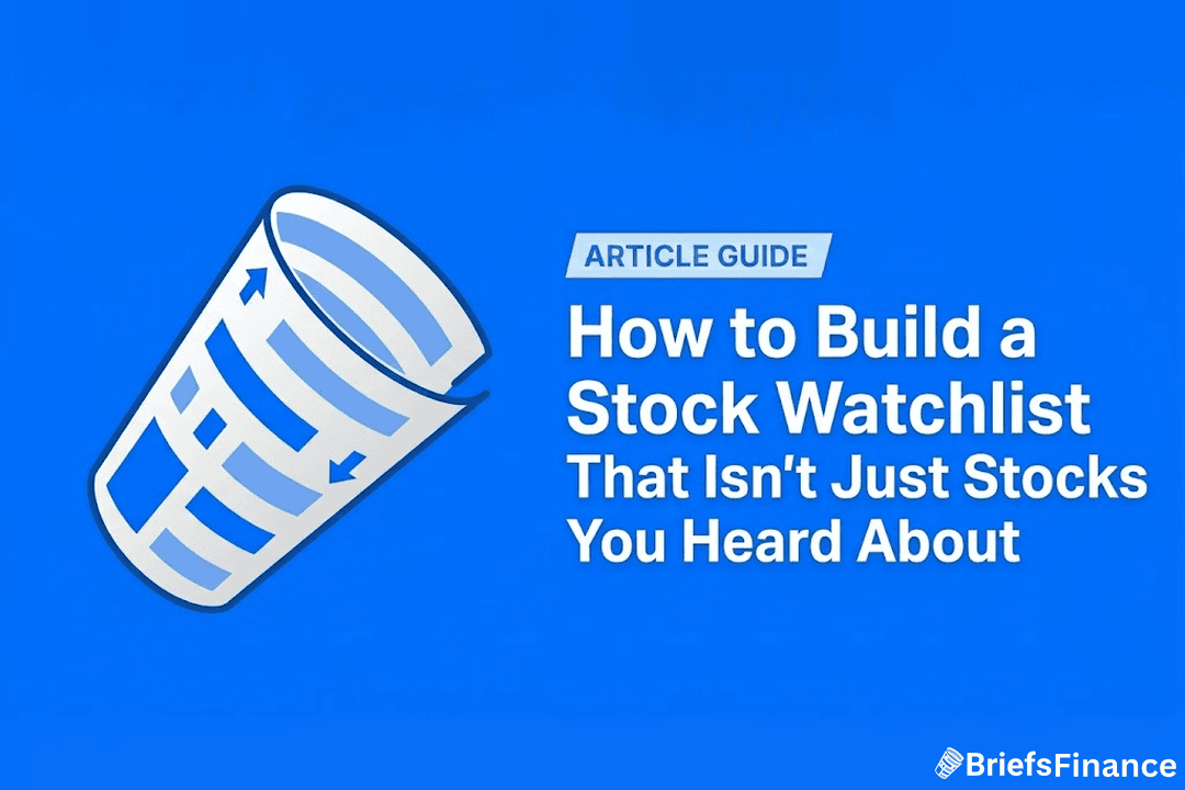 How to Build a Stock Watchlist That Isn't Just Stocks You Heard About